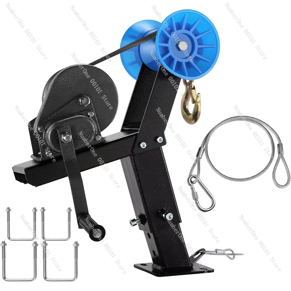 Trampoline Spring Cover - Boat Trailer Winch Bracket with Rollers,