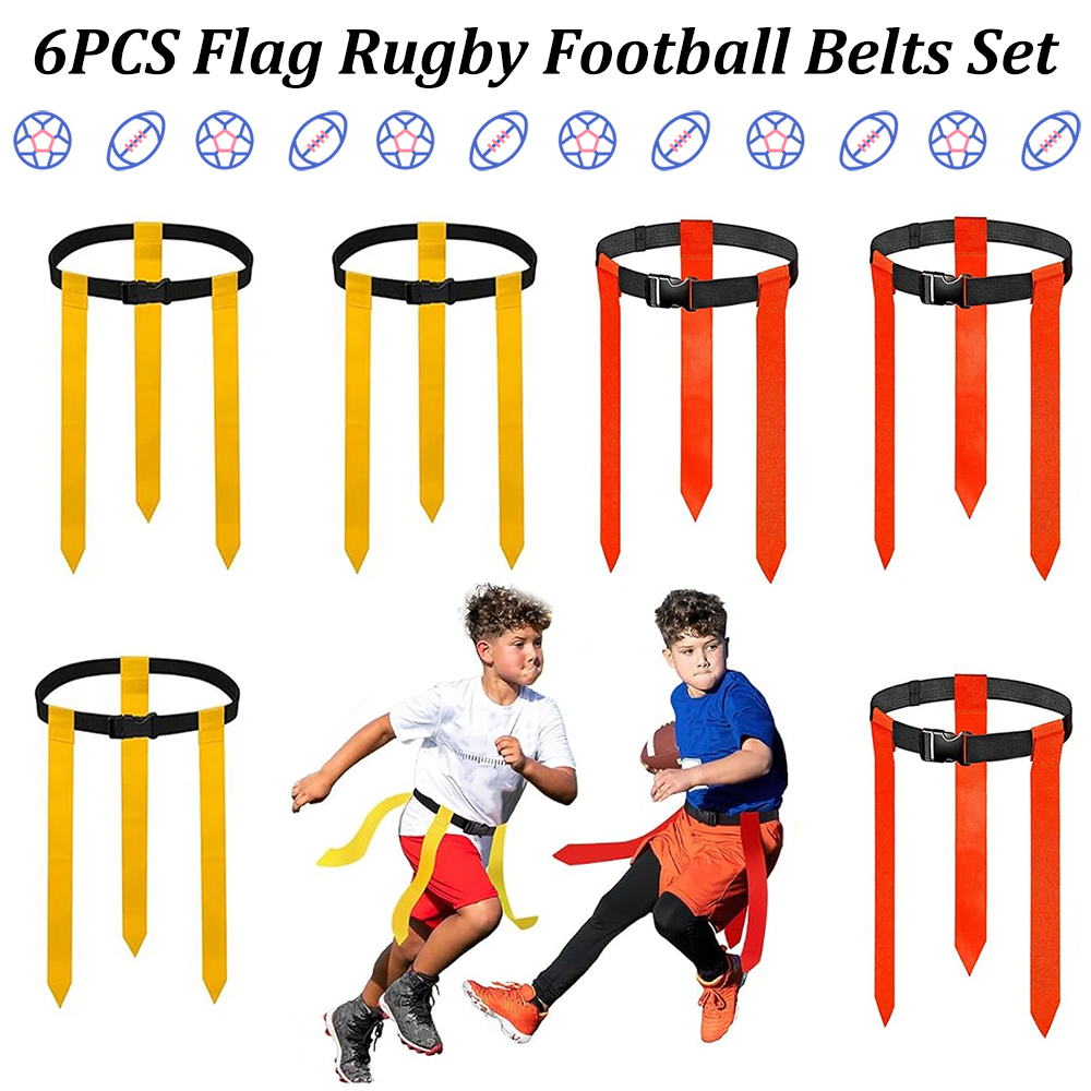 6PCS Flag Football Belts Set A - Sports Equipment Football 评论和价格