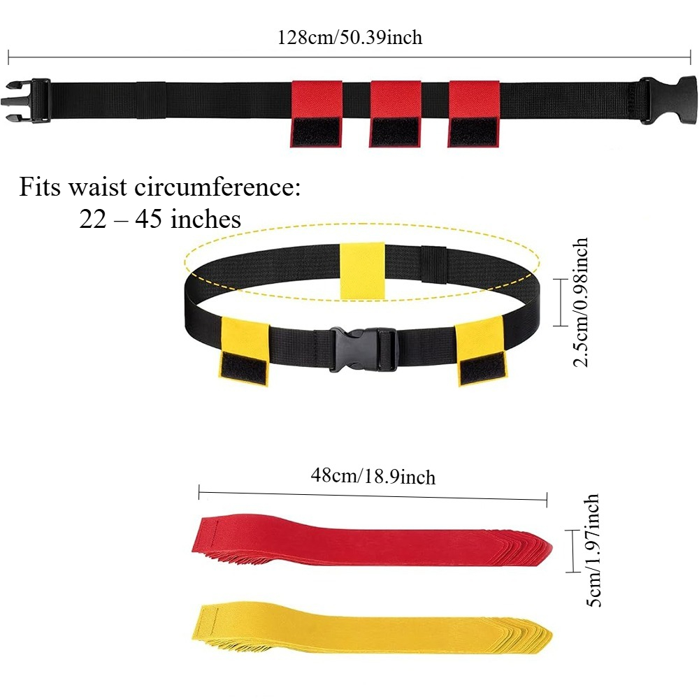 6PCS Flag Football Belts Set A - Sports Equipment Football 评论和价格