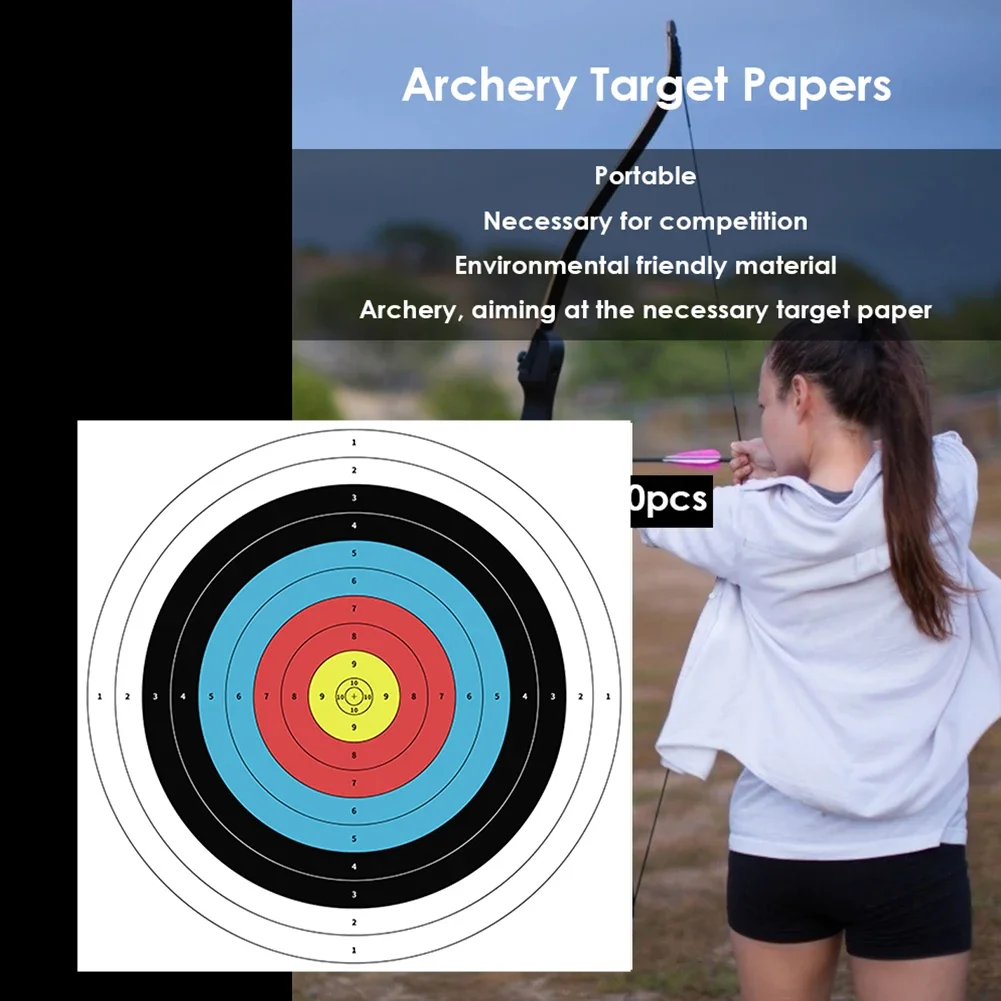 10pcs Profession Archery Targe - Archery Target Face 评论和价格