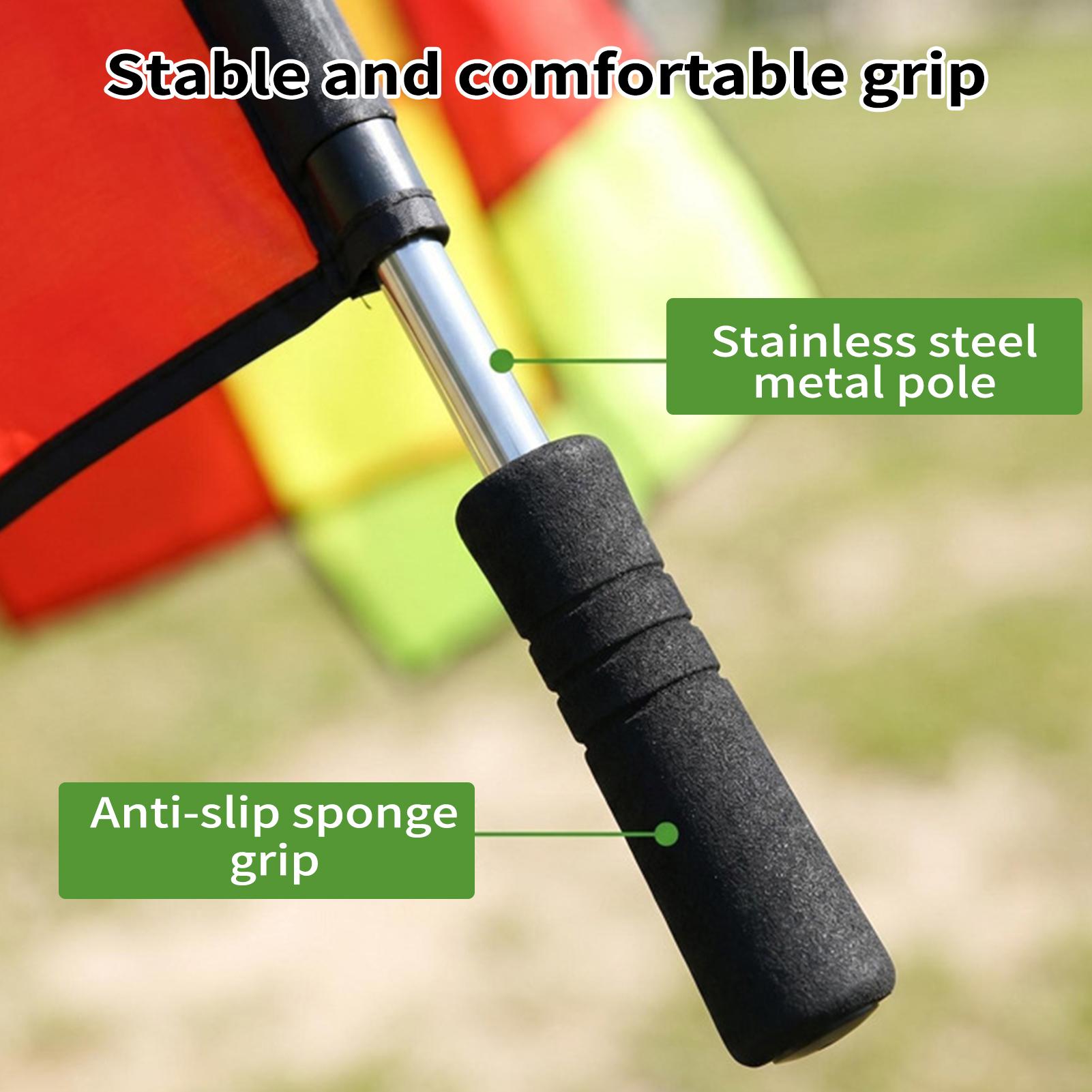 Soccer Referee Flags 2-Piece H - Sports Equipment Football 评论和价格