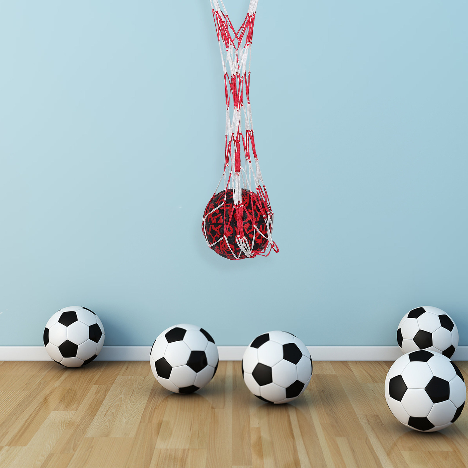 Mesh Ball Storage Bag Portable - Sports Equipment Football 评论和价格