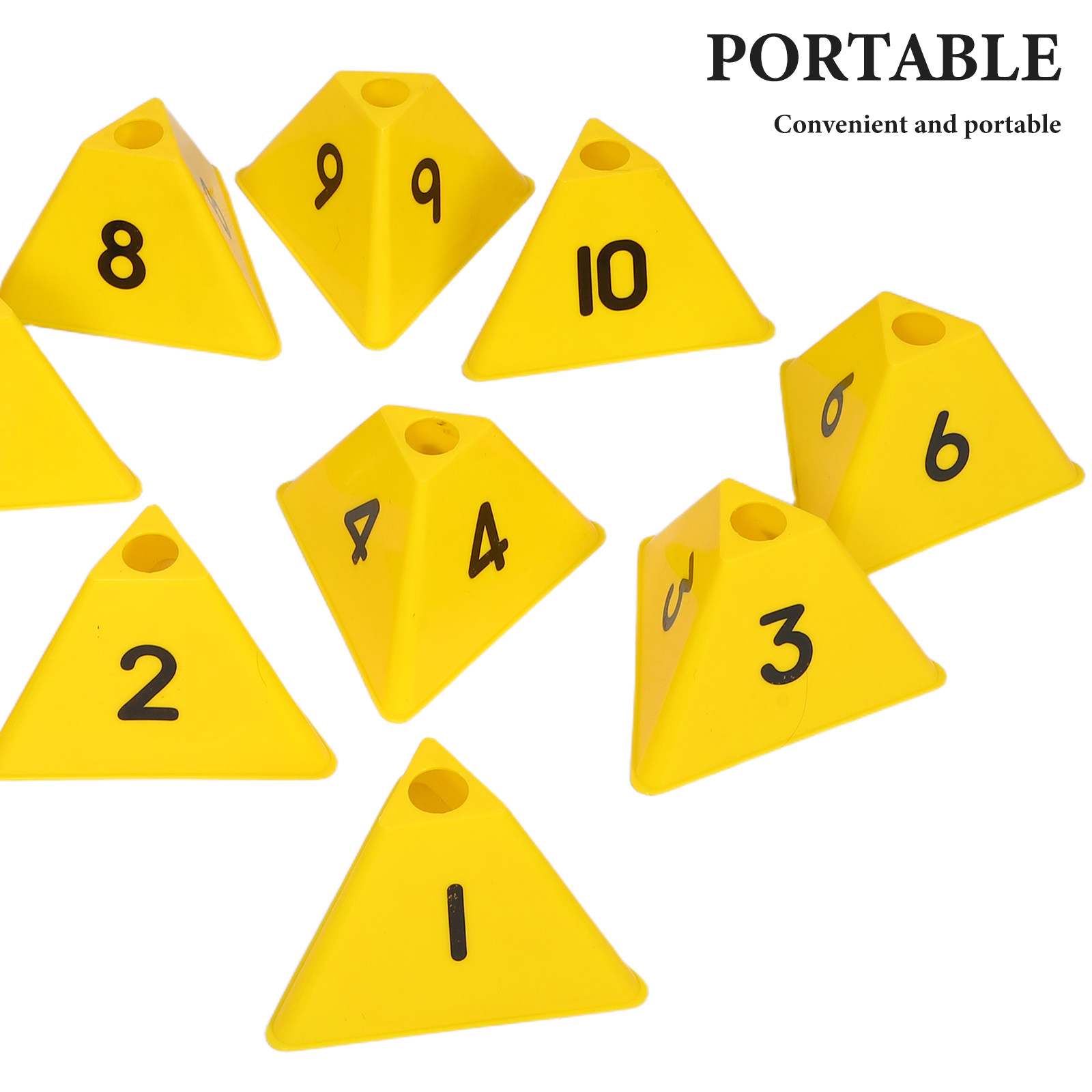 10Pcs Football Training Marker - Sports Equipment Football 评论和价格